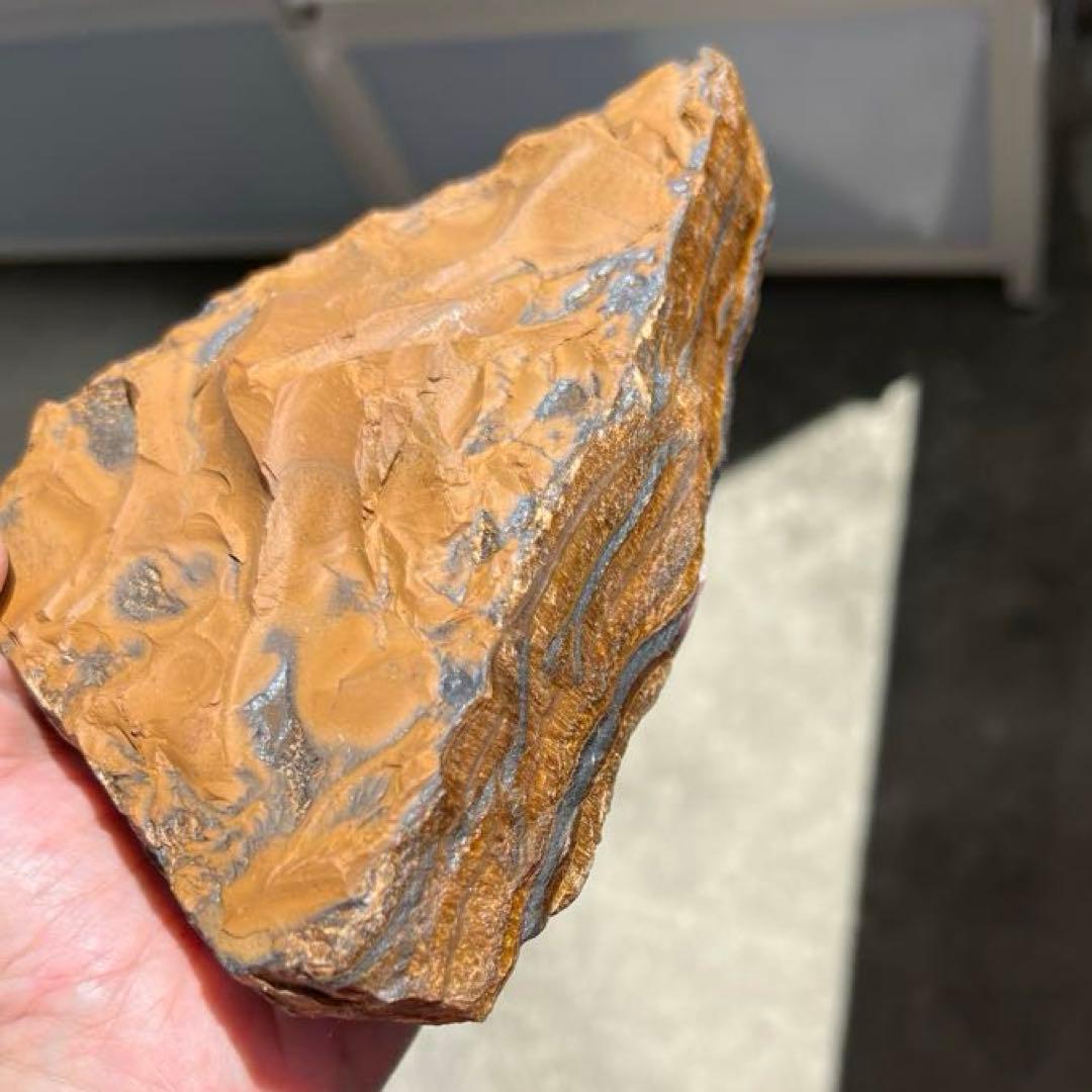 虎目石 タイガーアイ 原石 1.6kg 【完全天然•非加工】