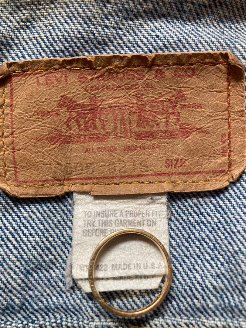 k*k様 70sボタン裏52 Levi's 70505 デニムジャケット USA