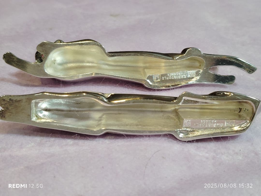 希少 Christofle クリストフル シルバープレート ガリア 犬 猫