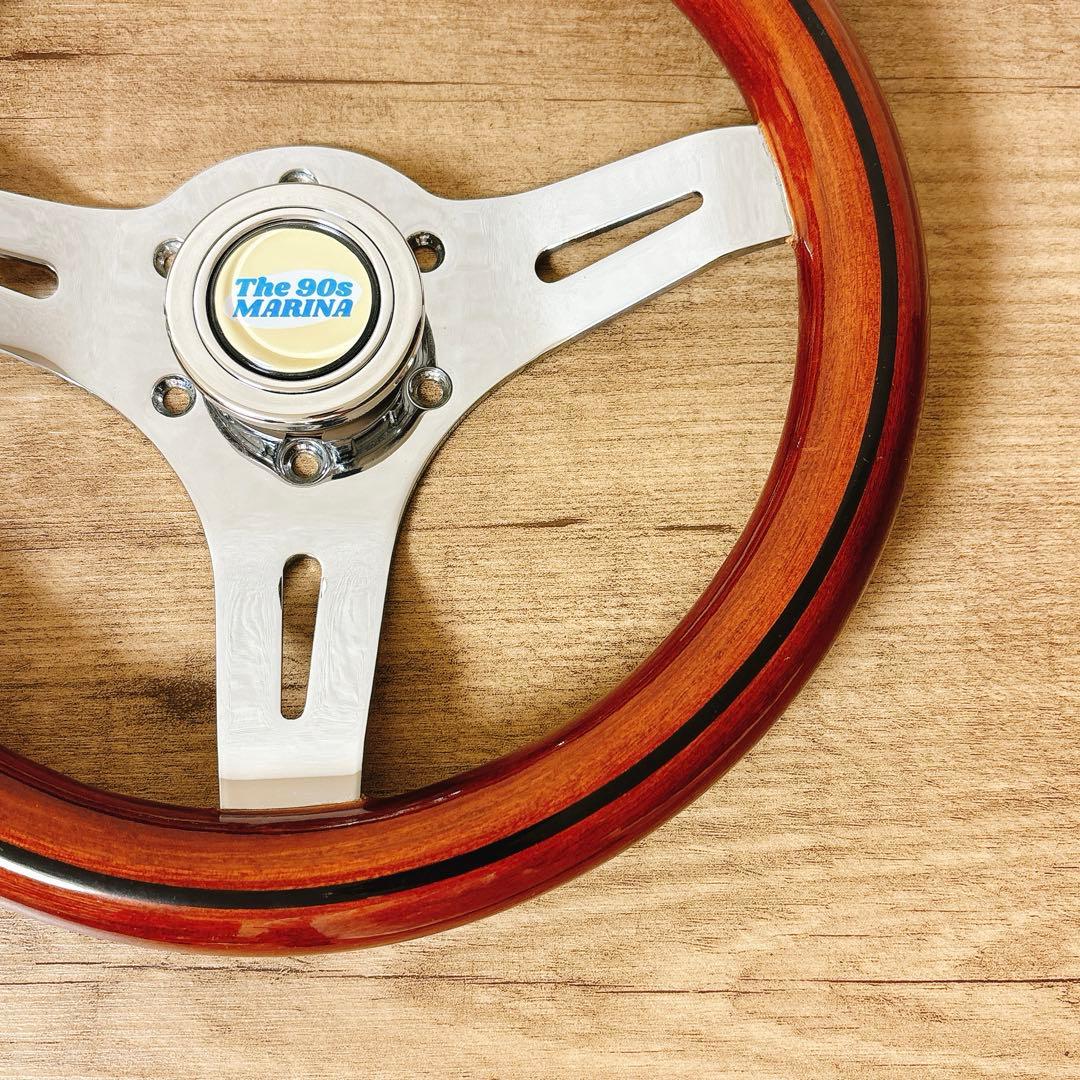 ウッドハンドル　ウッドステアリング　小径　29Φ USDM 旧車　アメリカン