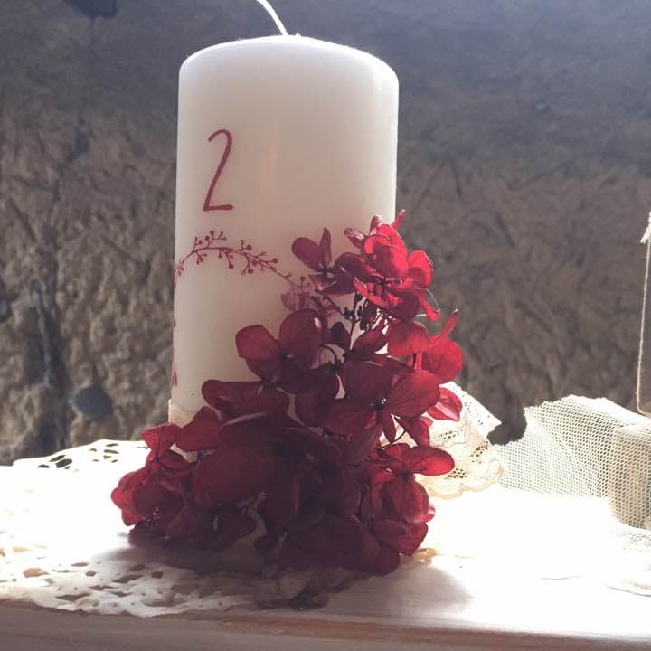 out ワインレッド❁ キャンドル