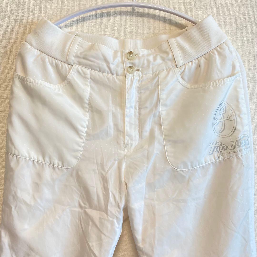 カステルバジャック ゴルフ 中綿ジャケット　パンツ セットアップ 白 M 防寒