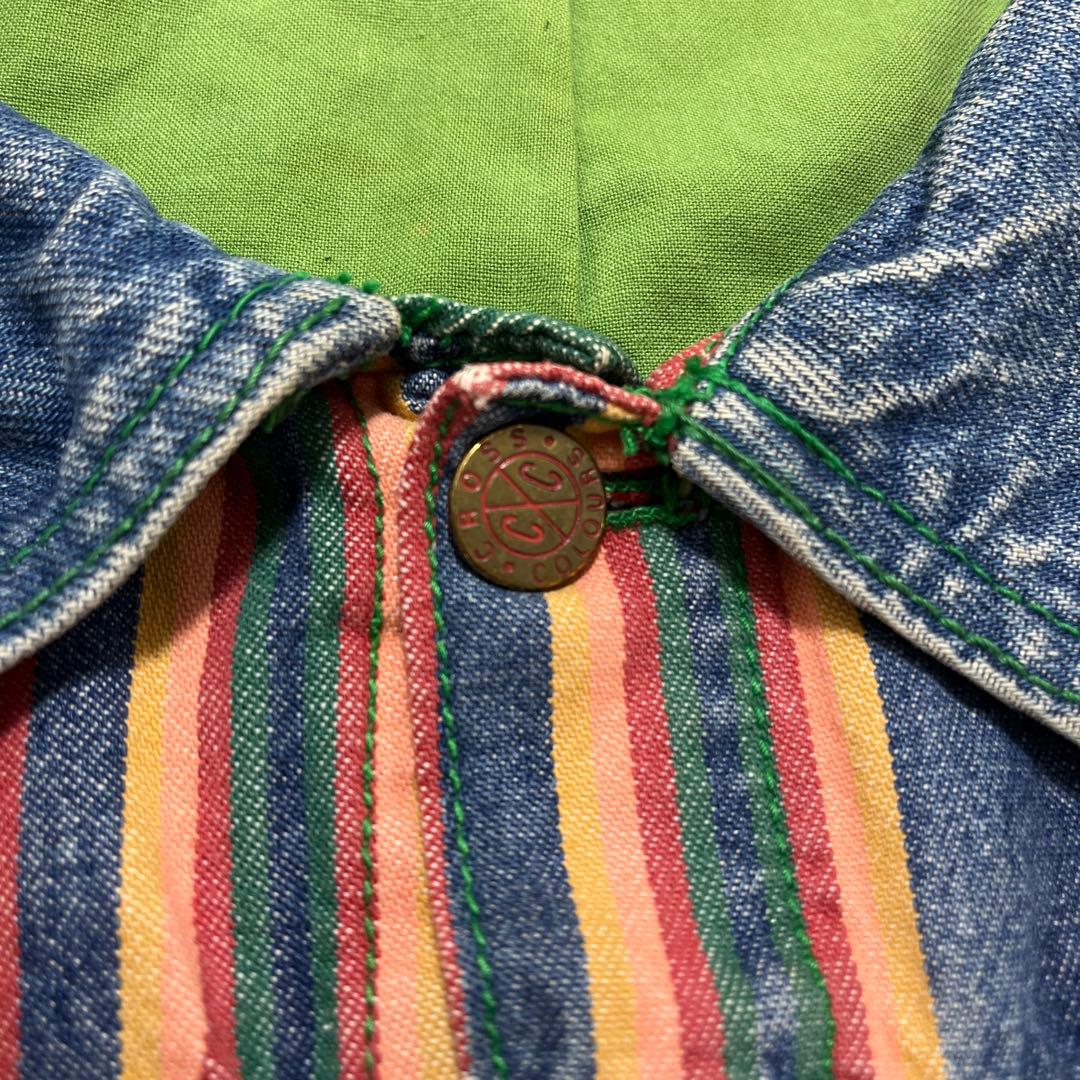 激レア】 90s CROSS COLOURS クロスカラーズ デニムジャケット - メルカリ