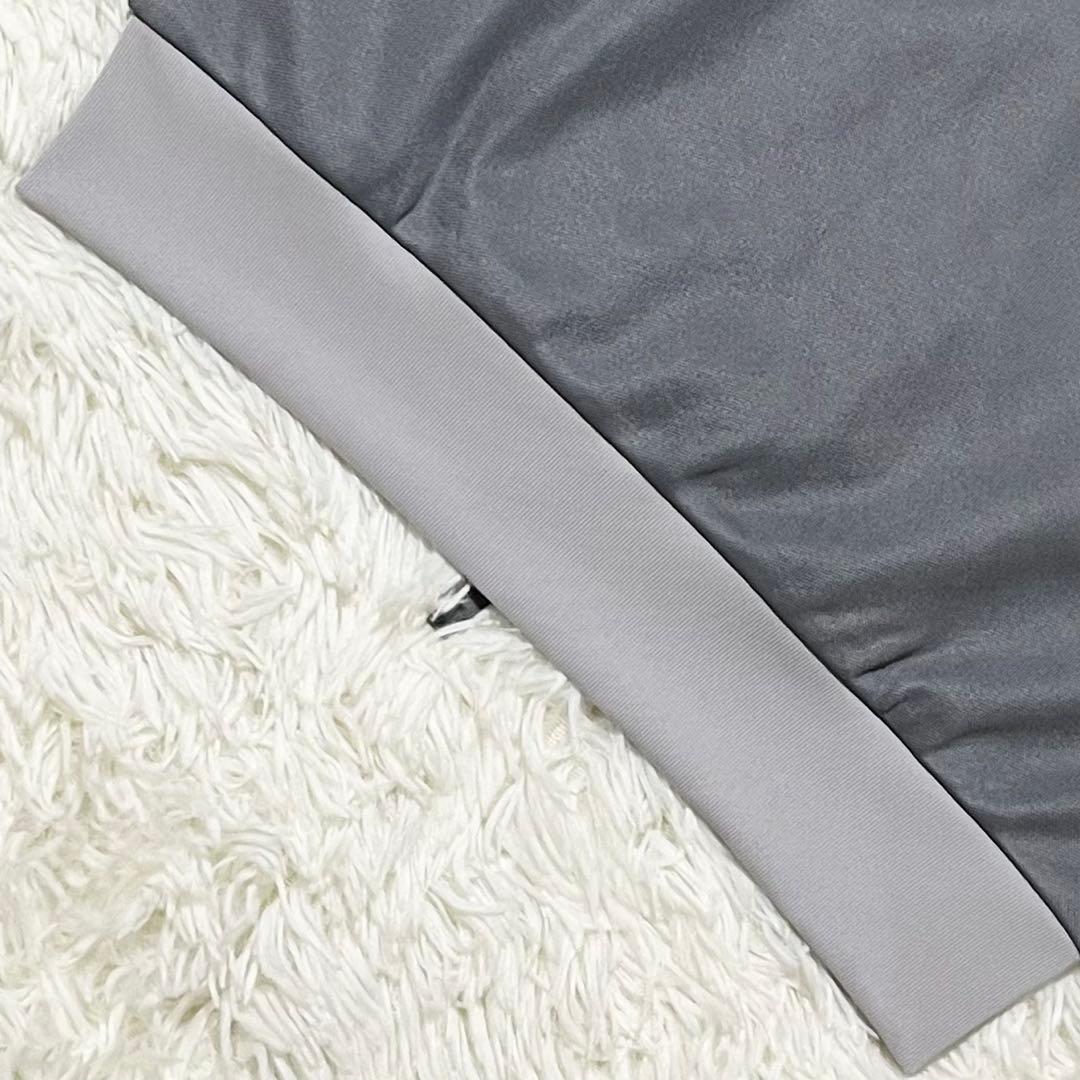 アディダス クラシック トラックトップ ジャージ メンズL グレー シルバー