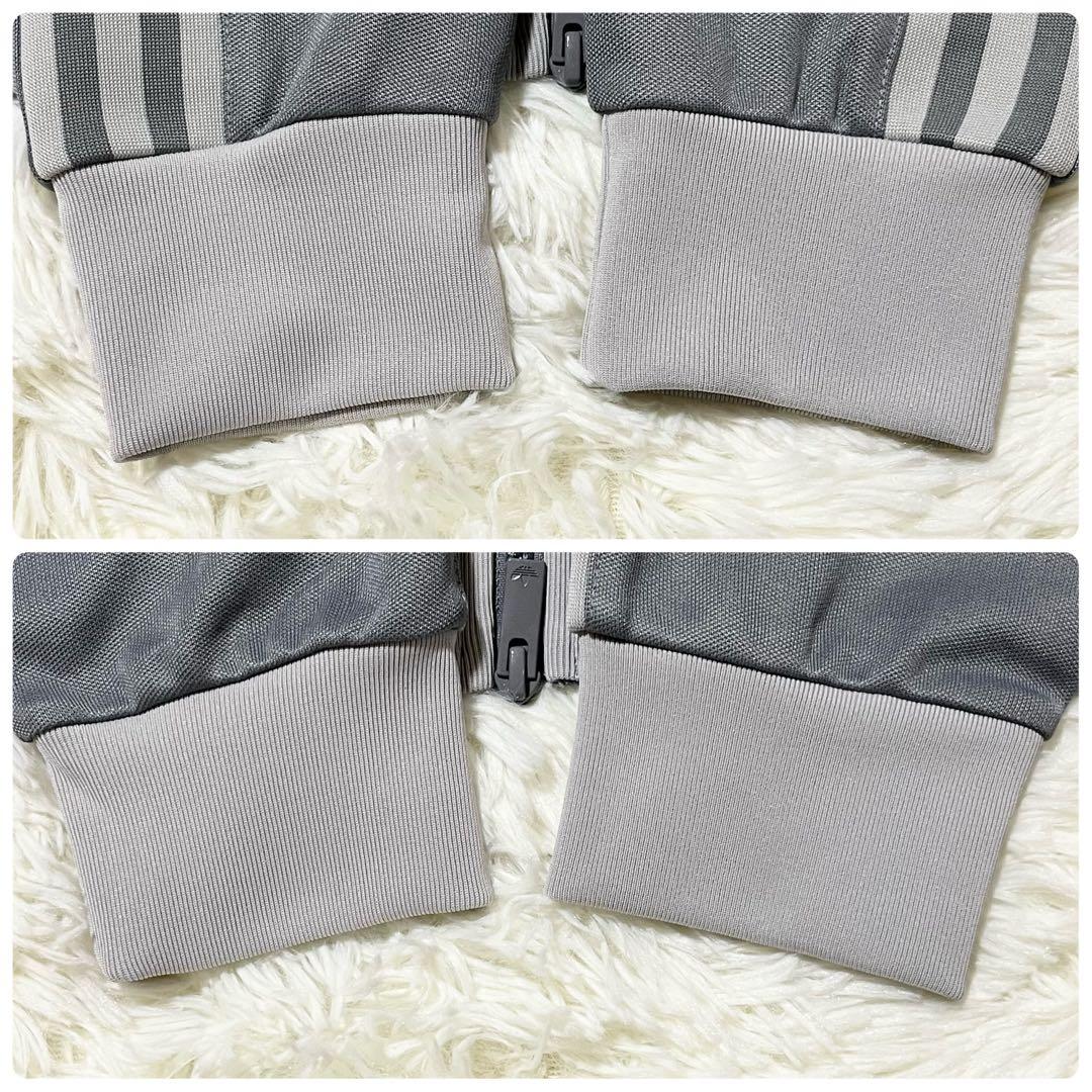 アディダス クラシック トラックトップ ジャージ メンズL グレー シルバー