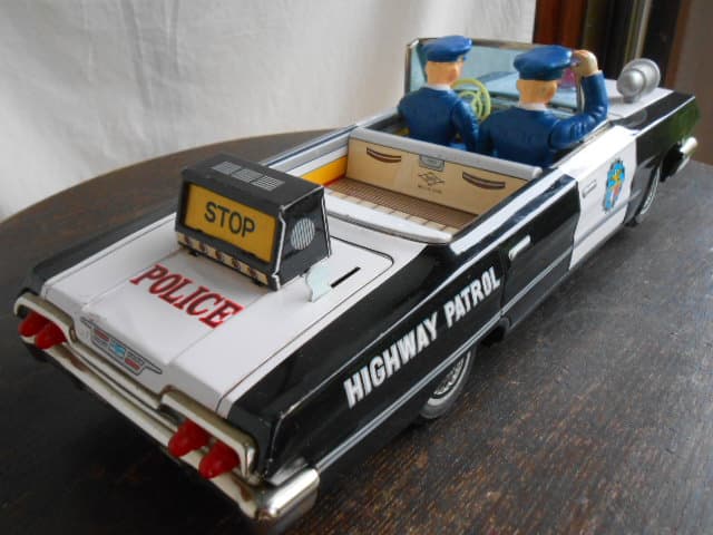 傑作!!★超希少！寺井商店 ダイヤ DAIYA パトカー 大型 ブリキ 玩具