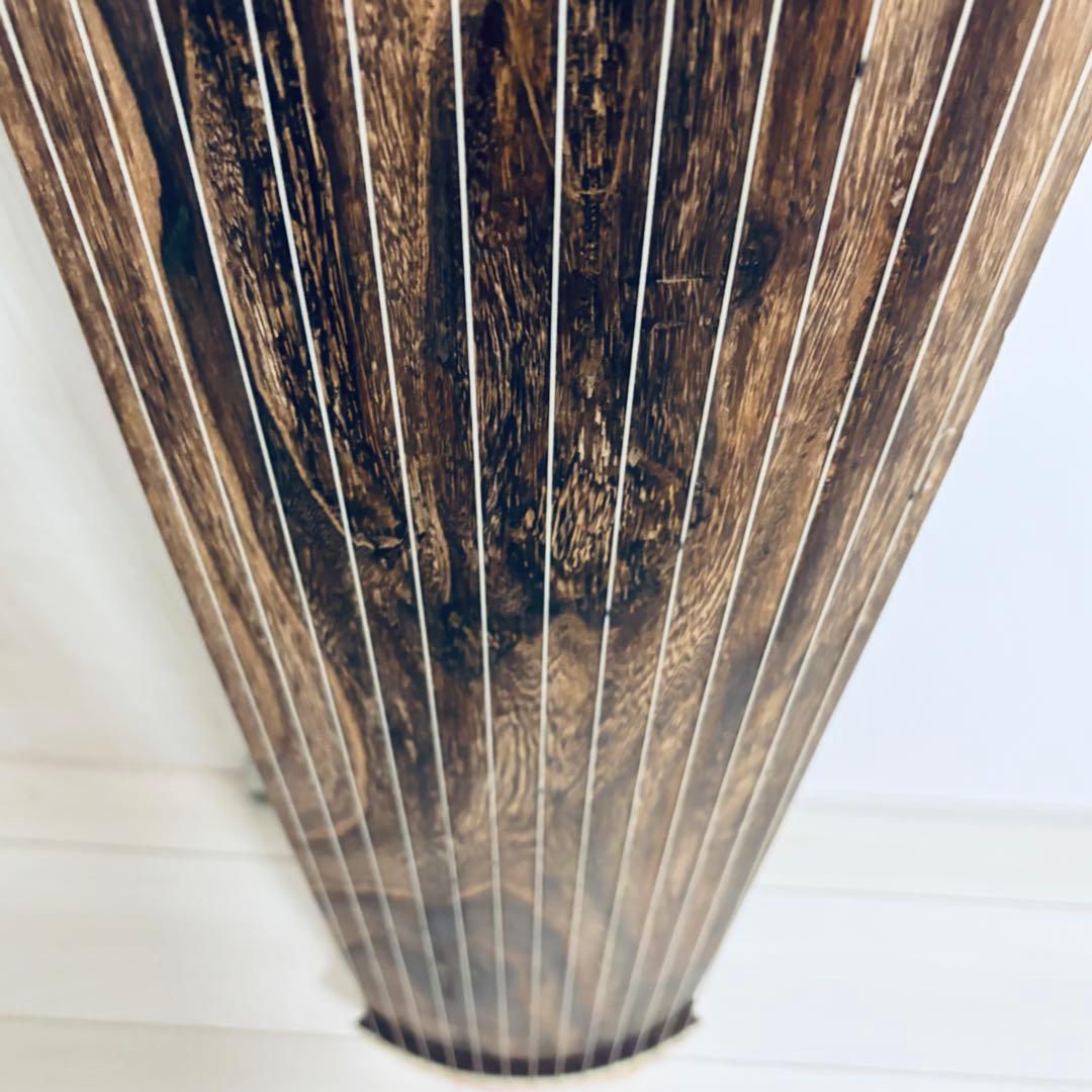 箏　13弦　すだれ彫り　和楽器　並甲 全長約181cm 収納バッグ　おまけ付き