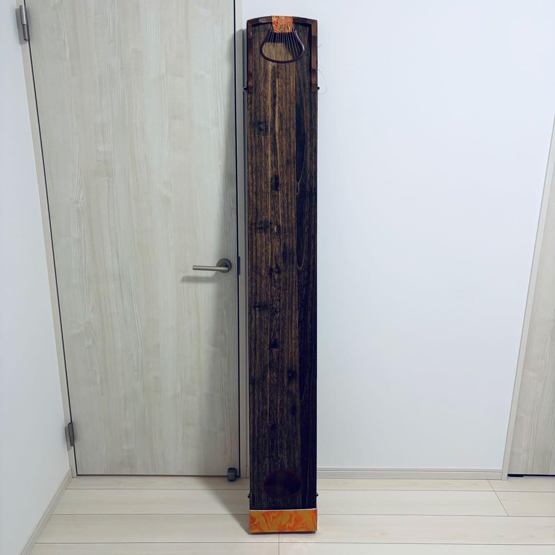 箏　13弦　すだれ彫り　和楽器　並甲 全長約181cm 収納バッグ　おまけ付き