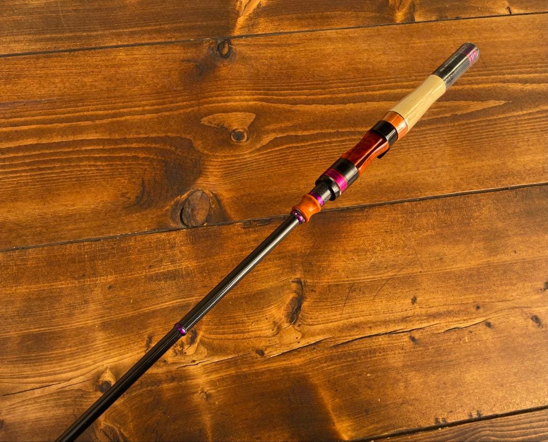 トラウトロッド　テレスコロッド　ウッドグリップ　コンパクトロッド