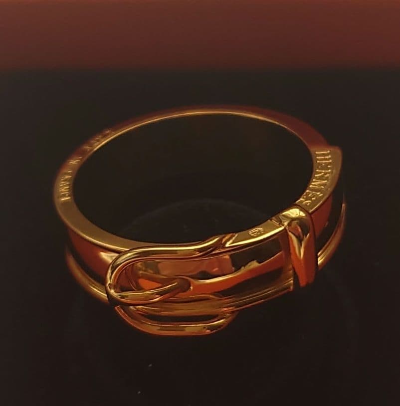 HERMES スカーフリング サンチュール エルメス 美品 箱つき