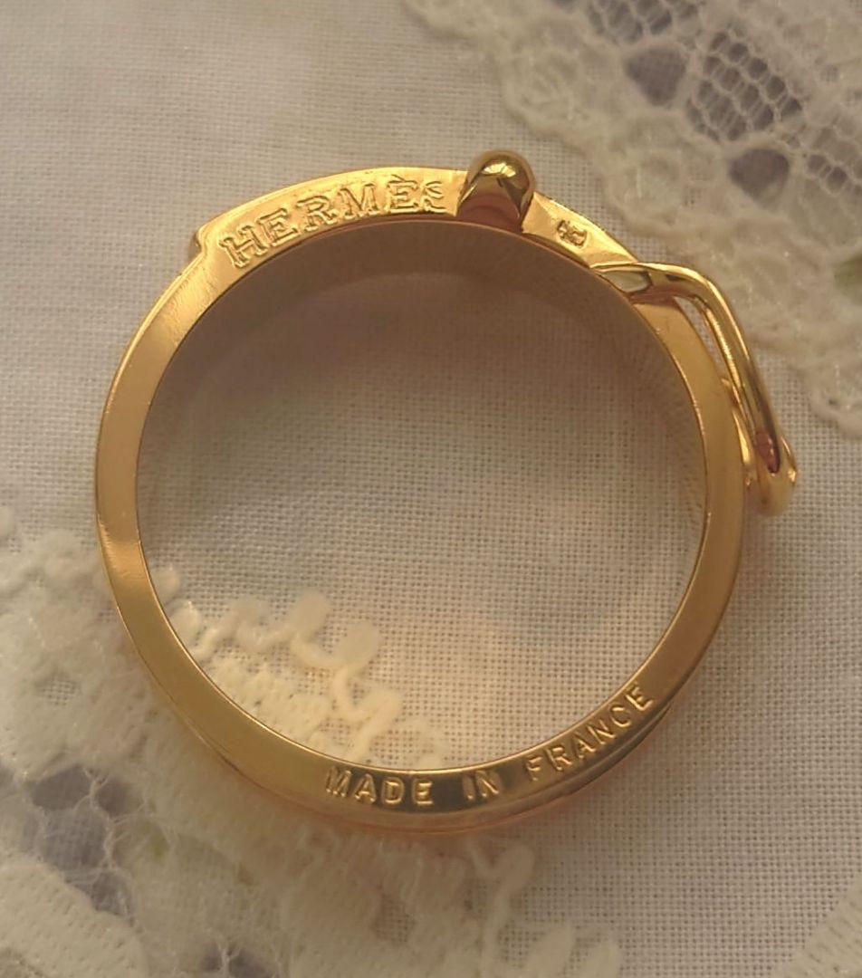 HERMES スカーフリング サンチュール エルメス 美品 箱つき