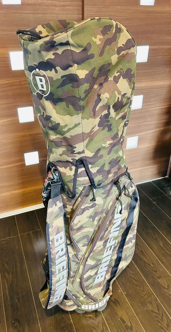 美品！　BRIEFING ブリーフィング　迷彩カモフラ　ゴルフバック　CR-5