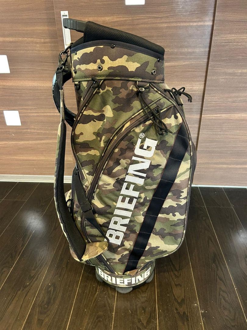 美品！　BRIEFING ブリーフィング　迷彩カモフラ　ゴルフバック　CR-5