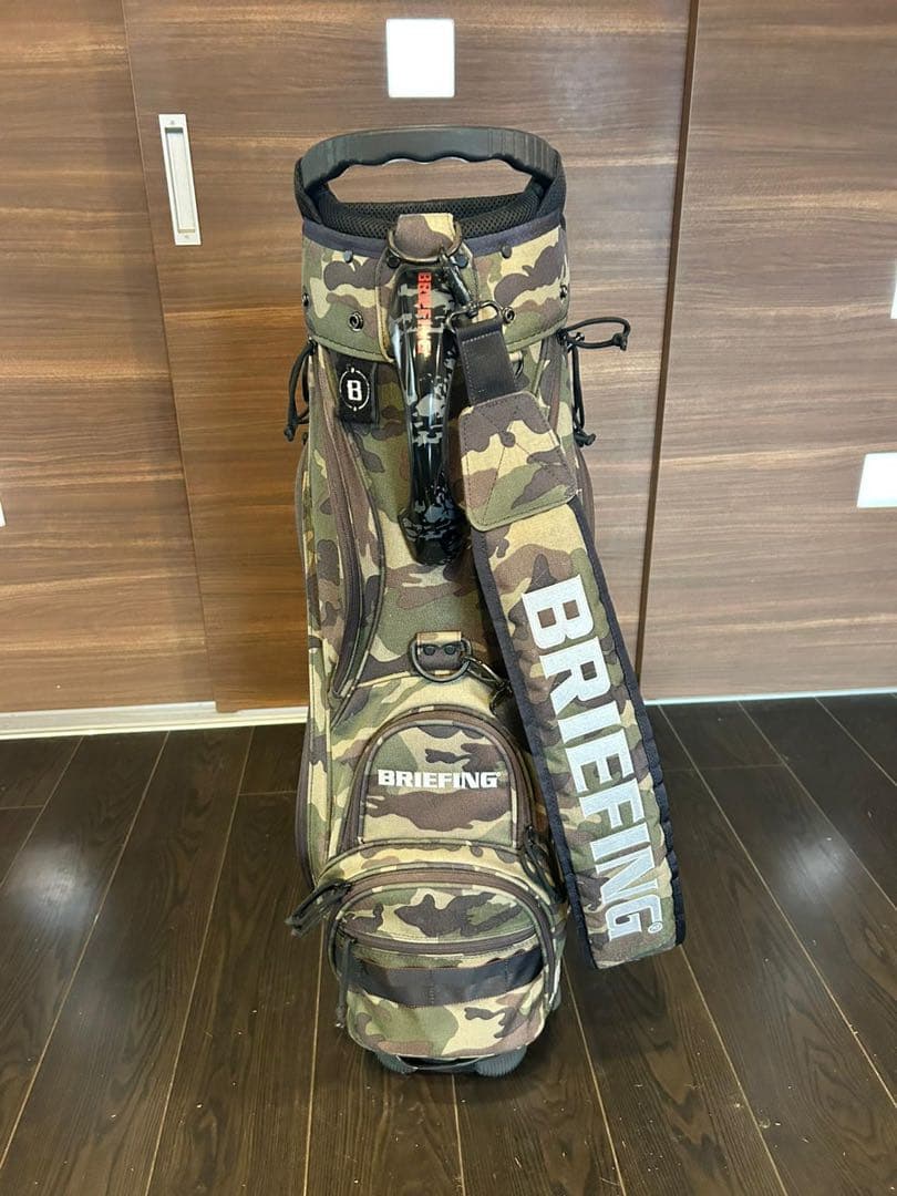 美品！　BRIEFING ブリーフィング　迷彩カモフラ　ゴルフバック　CR-5