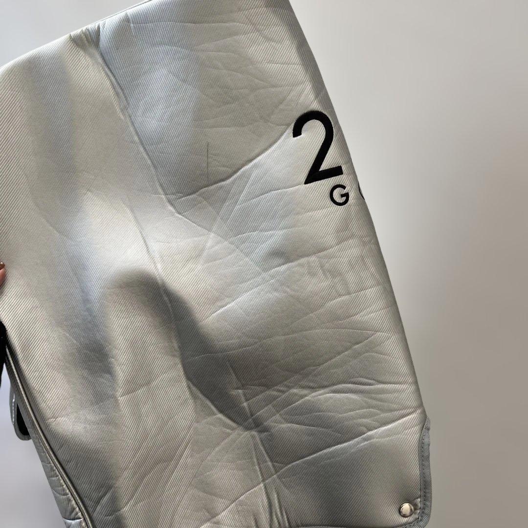 23区　キャスター付き　キャディバッグ シルバー