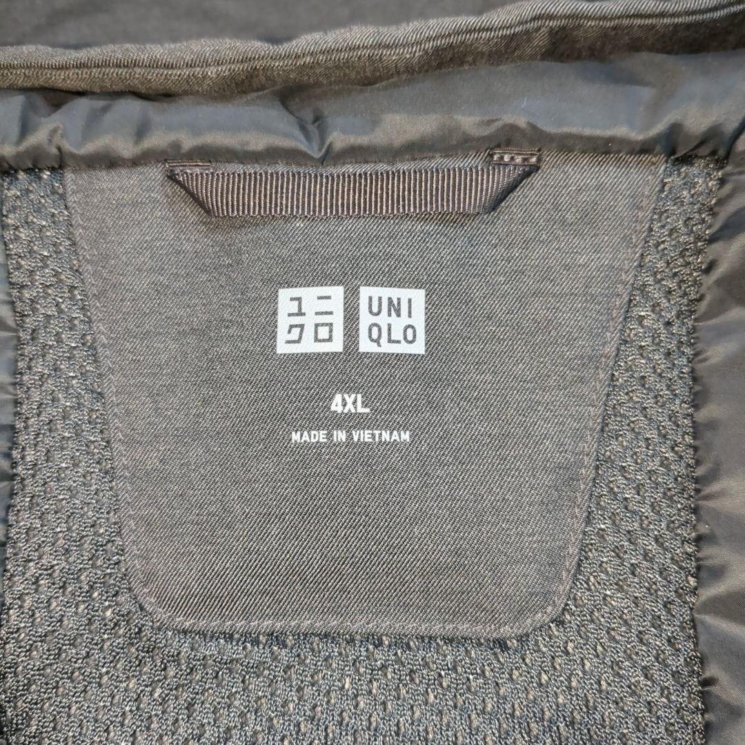 美品 ユニクロ ハイブリッドダウンパーカー 希少 4XL グレー 大きいサイズ