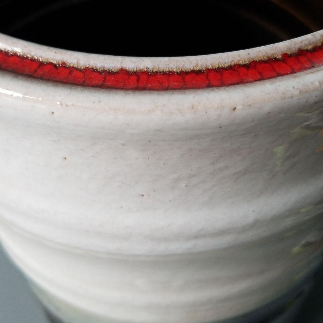 信楽焼傘立て  ツートン 高さ４７cm