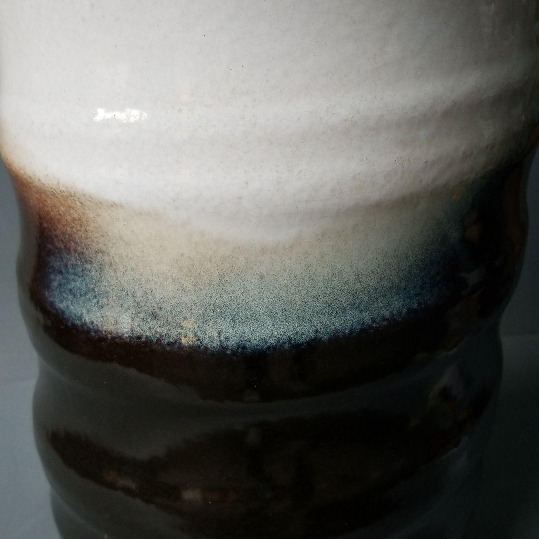 信楽焼傘立て  ツートン 高さ４７cm