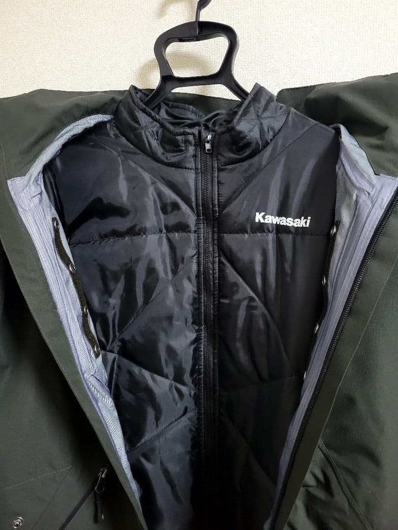カワサキ3レイヤーWPジャケット カーキ 3L - メルカリ