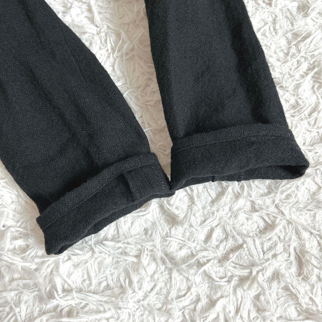 美品⁂センソユニコ⁂ロングワンピース　ラップ風　Aライン　ゆったり　ブラック　L