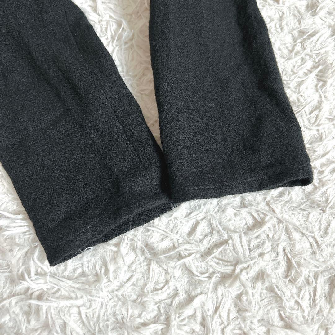 美品⁂センソユニコ⁂ロングワンピース　ラップ風　Aライン　ゆったり　ブラック　L