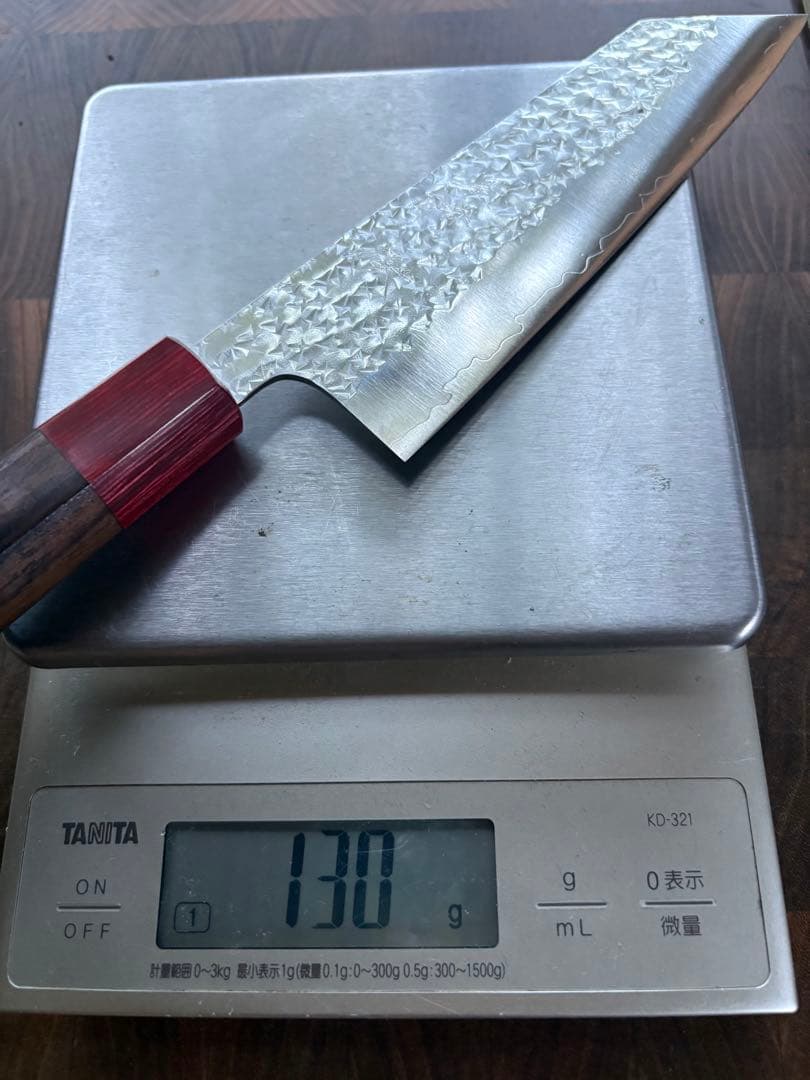 黒崎優　閃光・切付　文化 包丁 170mm 紫檀柄　万能包丁　粉末ハイス