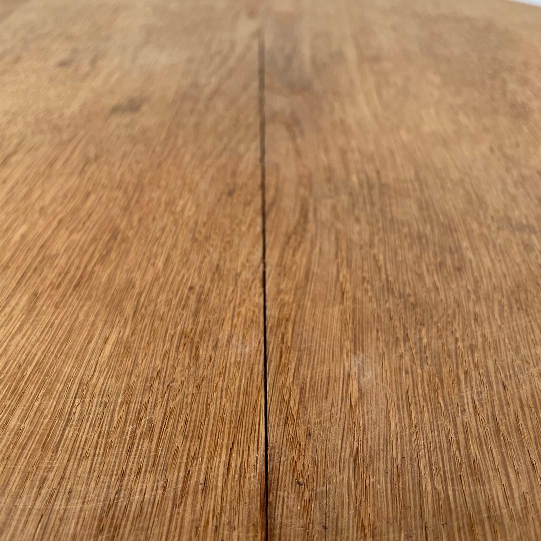 ビンテージ　ラウンドサイドテーブル ローテーブル　コーヒーテーブル　剥離