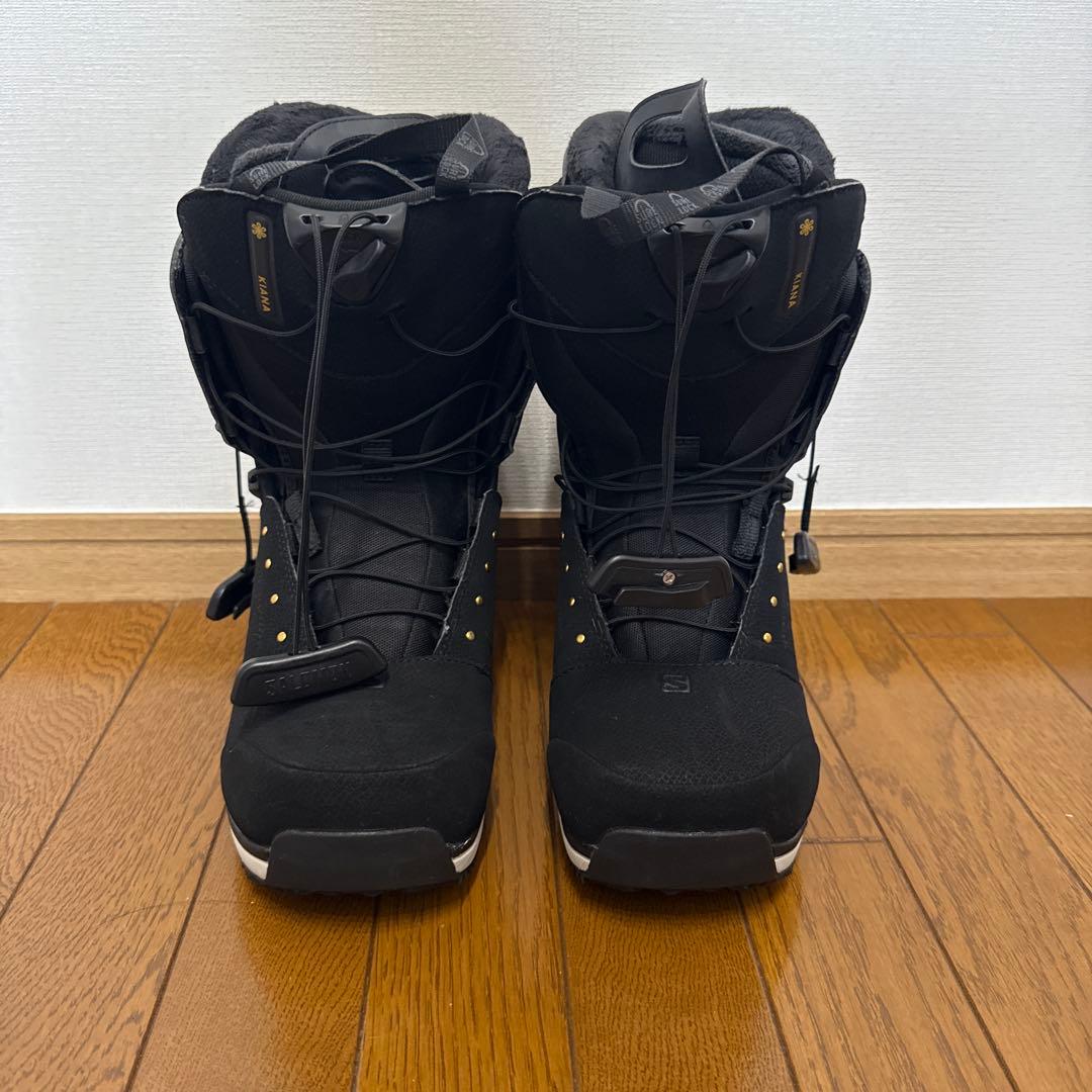 Salomon スノーボードブーツ ブラック&ブーツバッグ赤