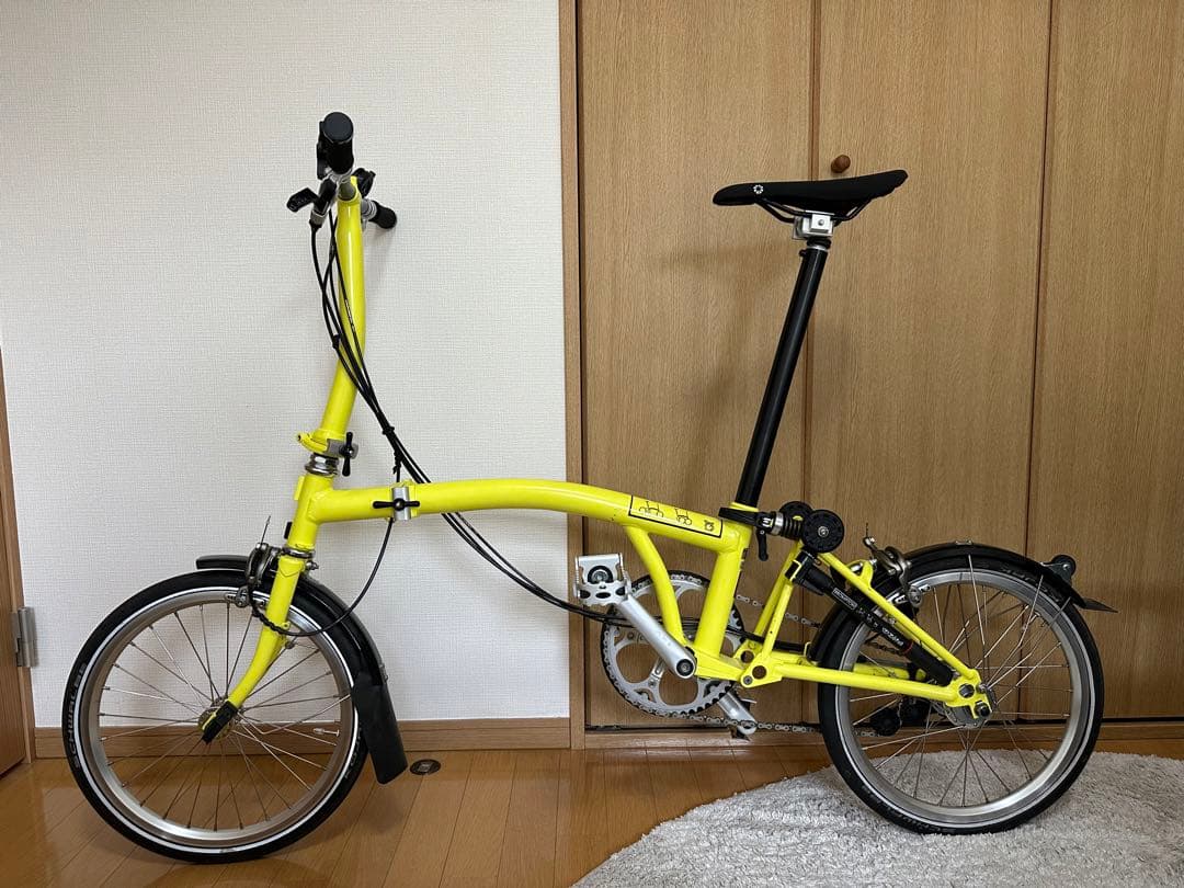 ブロンプトン　S3L イエロー　購入時より室内保管のみ