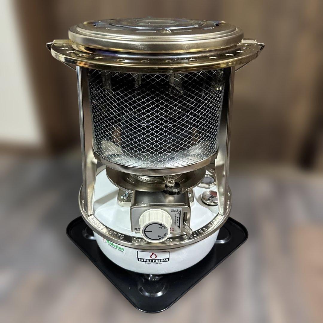 美品】フジカハイペット ホワイト 反射板付 ケース・五徳・説明書付