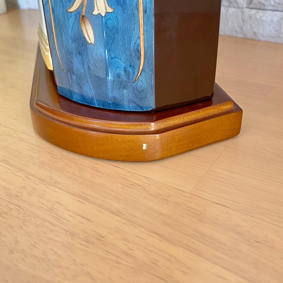 【廃盤品】 リズム RHYTHM 電波時計 置き時計 回転　4RY701HG04