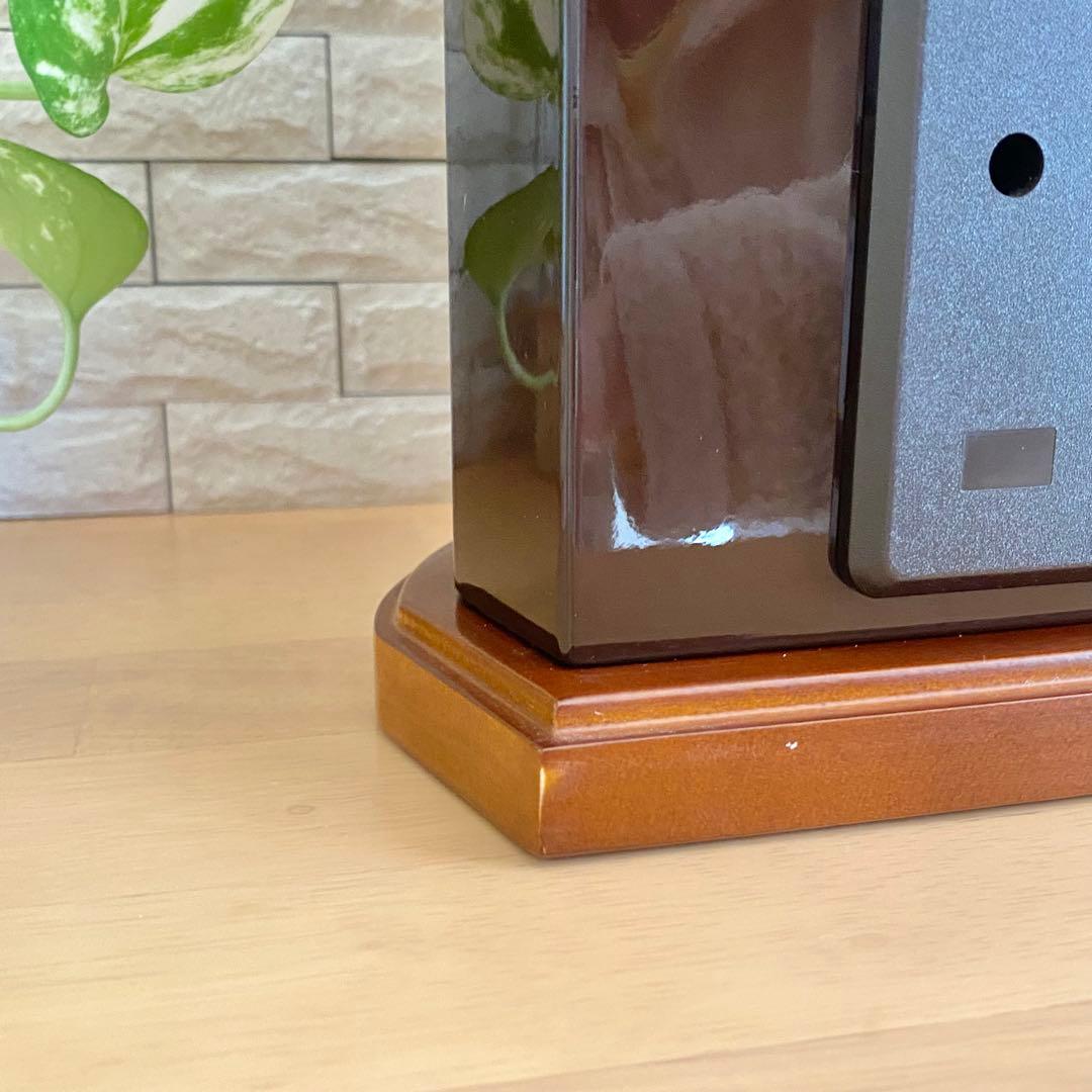 【廃盤品】 リズム RHYTHM 電波時計 置き時計 回転　4RY701HG04