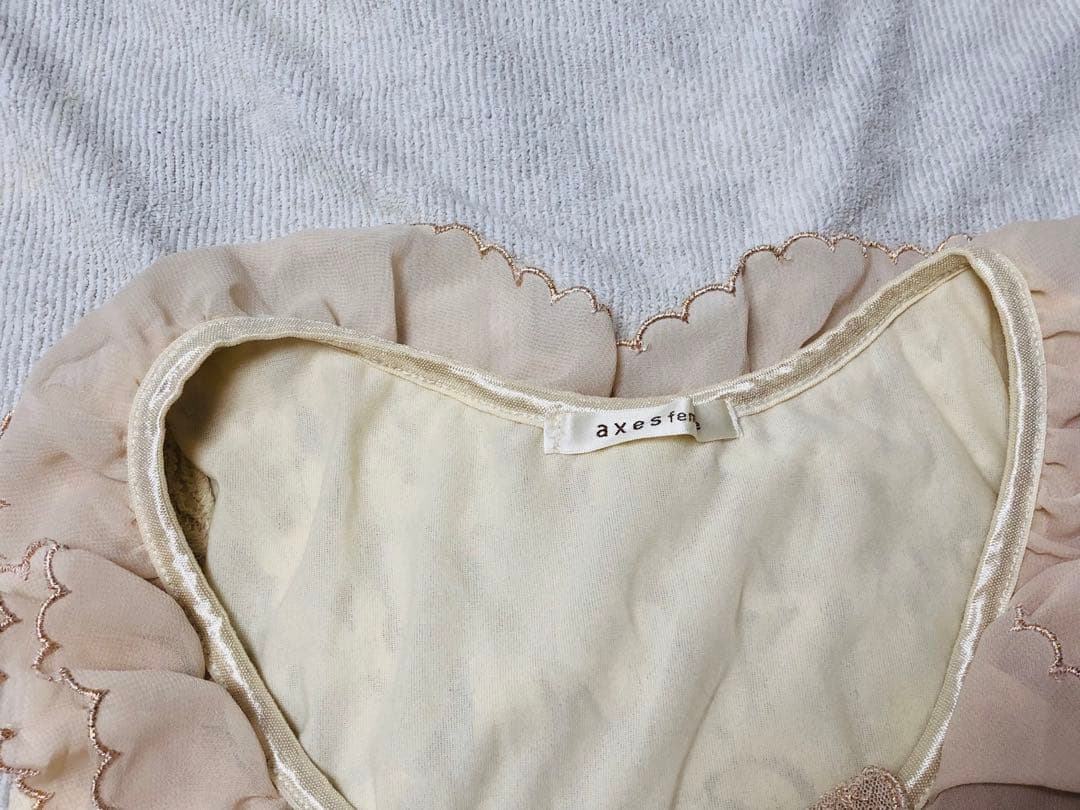 希少axes femmeビッグリボンフリチュニック　ミニワンピース　リズリサ姫系