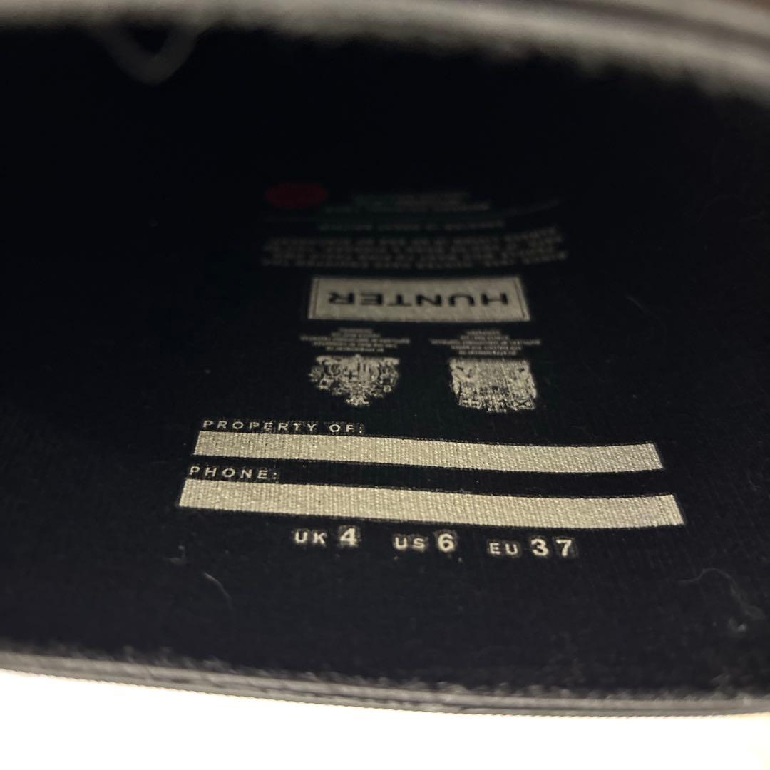 HUNTER 【ハンター 】レインブーツ ベルト付き ブラック　約23cm