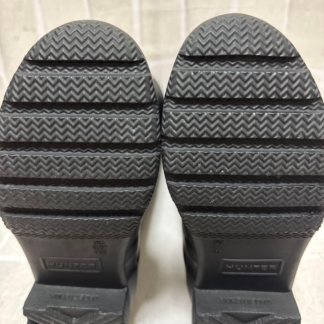 HUNTER 【ハンター 】レインブーツ ベルト付き ブラック　約23cm