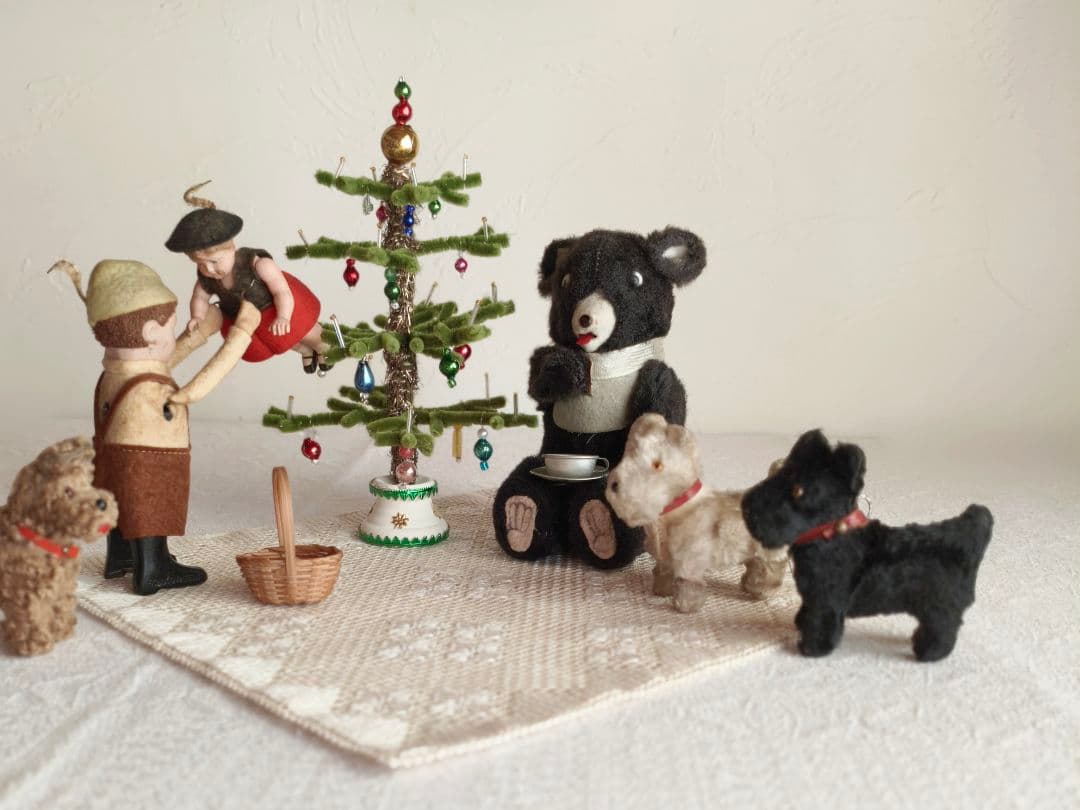 * christmas tree ❀ ヴィンテージオーナメントのクリスマスツリー