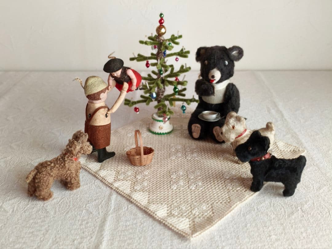 * christmas tree ❀ ヴィンテージオーナメントのクリスマスツリー