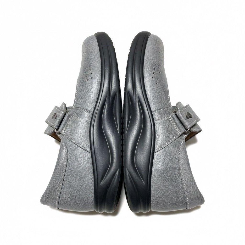 Finn Comfort ウォーキングシューズ ベルクロ ハドソン グレー - メルカリ