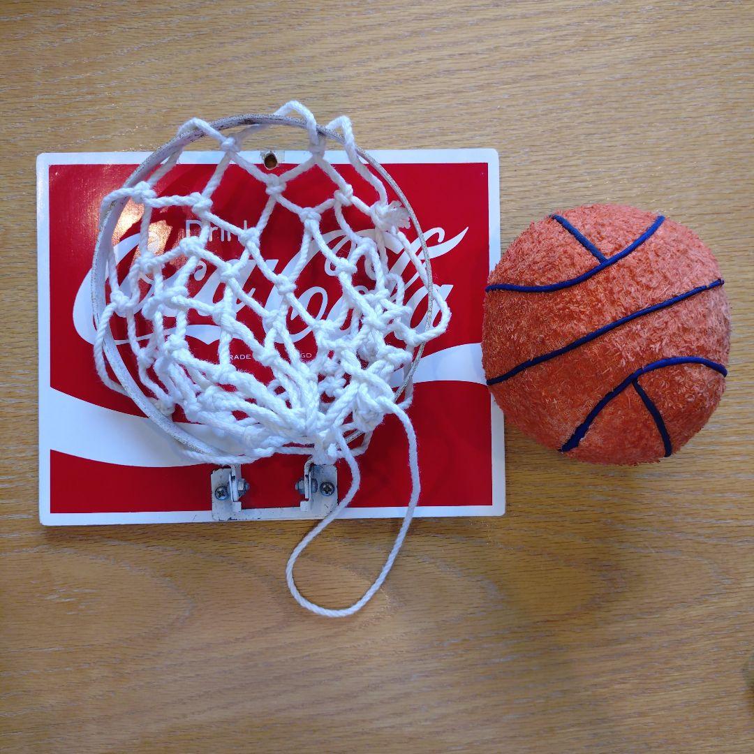 昭和レトロ　コカコーラ　ミニバスケットゴール　ボール付(壁掛け)