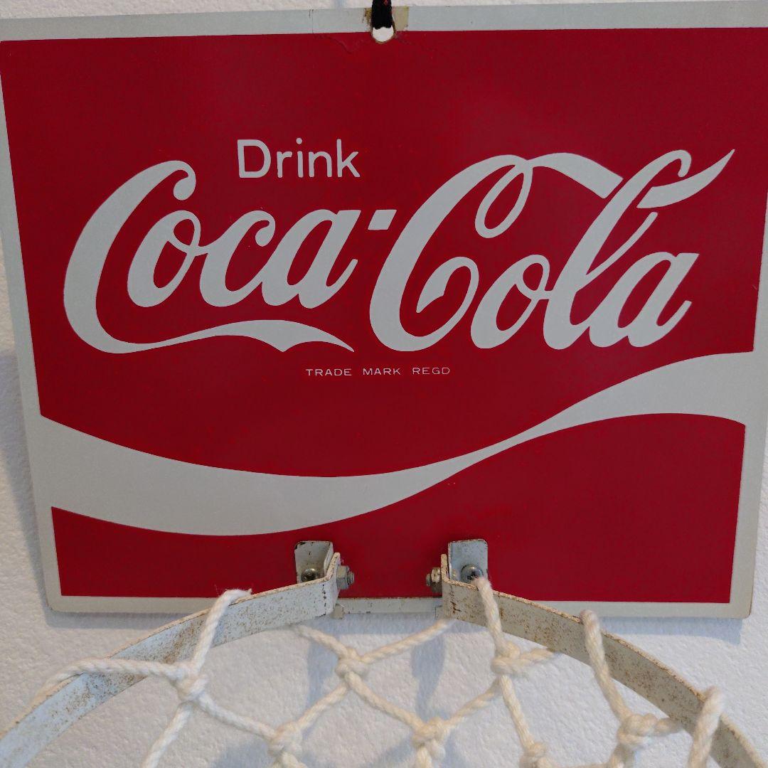 昭和レトロ　コカコーラ　ミニバスケットゴール　ボール付(壁掛け)