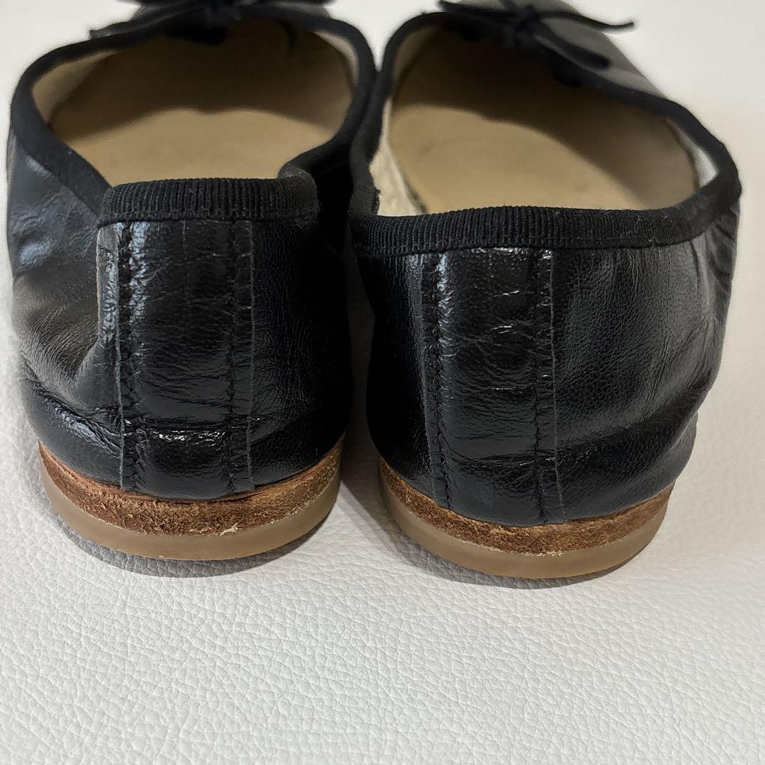 極美品✨ 保存袋付き✨PORSELLI バレエシューズ　38 ブラック