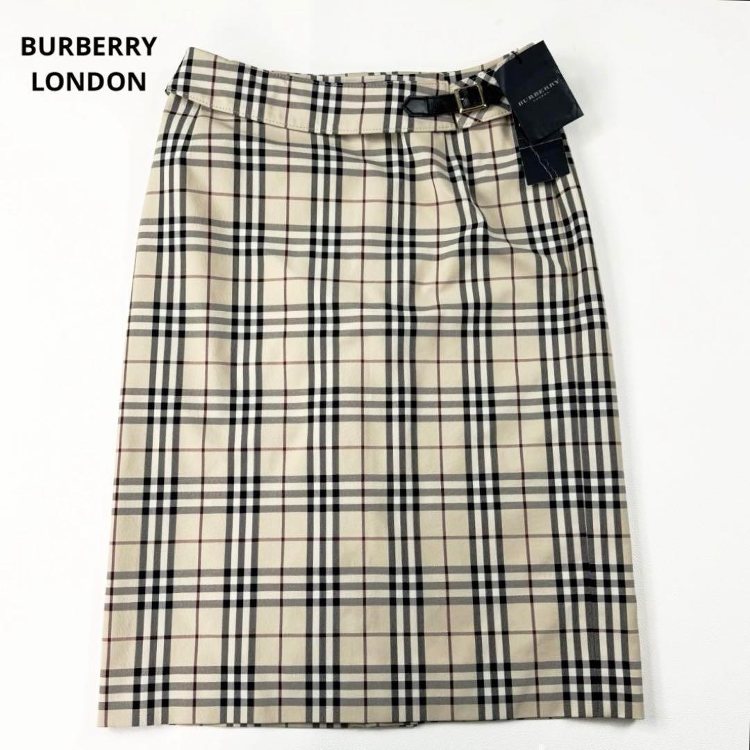 未使用タグ付✨バーバリー ストレッチ タイトスカート ノバチェック