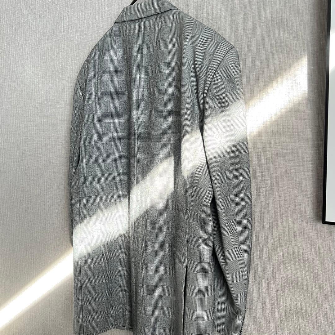 ブルックスブラザーズ テーラードジャケット グレンチェック グレー ウール