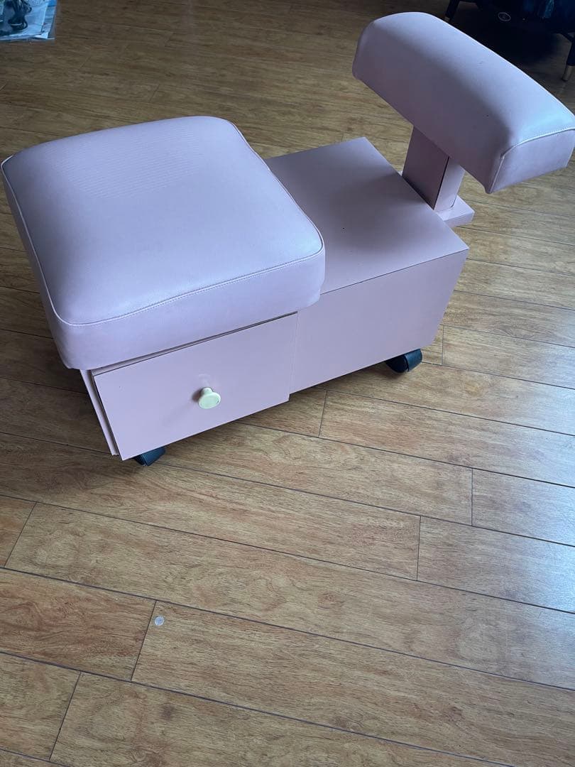 フットケア、ペディキュア用椅子❗️ネイルアート用収納付き椅子