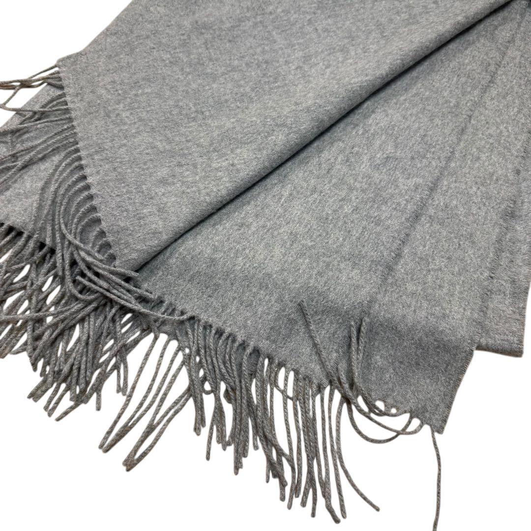 ジョンストンズ オブ エルガン 大判ストール スコットランド製　カシミヤ100%