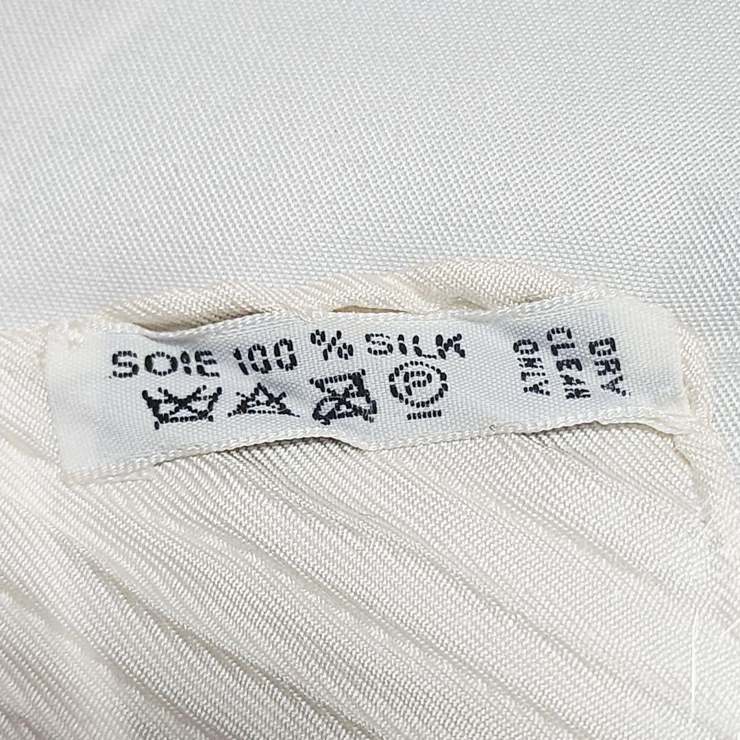 ★HERMES★ プリーツスカーフ カレ90 球体が奏でる音楽 アイボリー