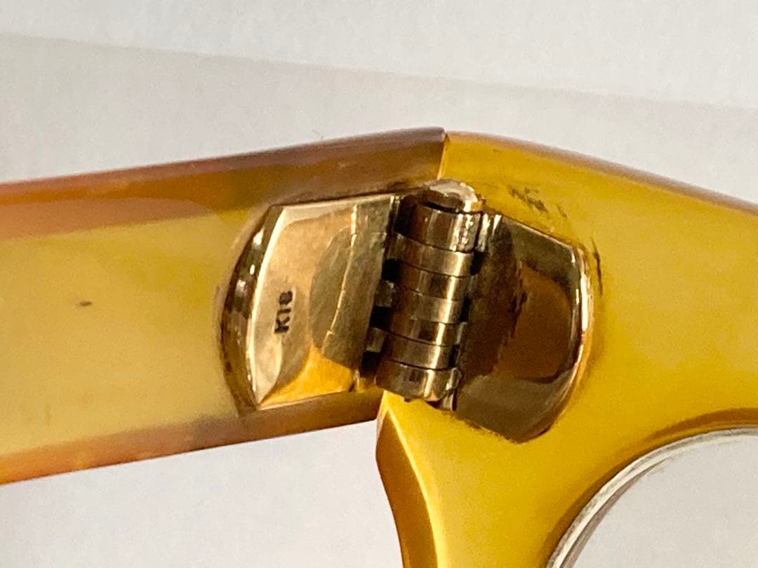 350万 iwaki 保管品 本鼈甲 白甲 べっ甲 最高級 K18 メガネ