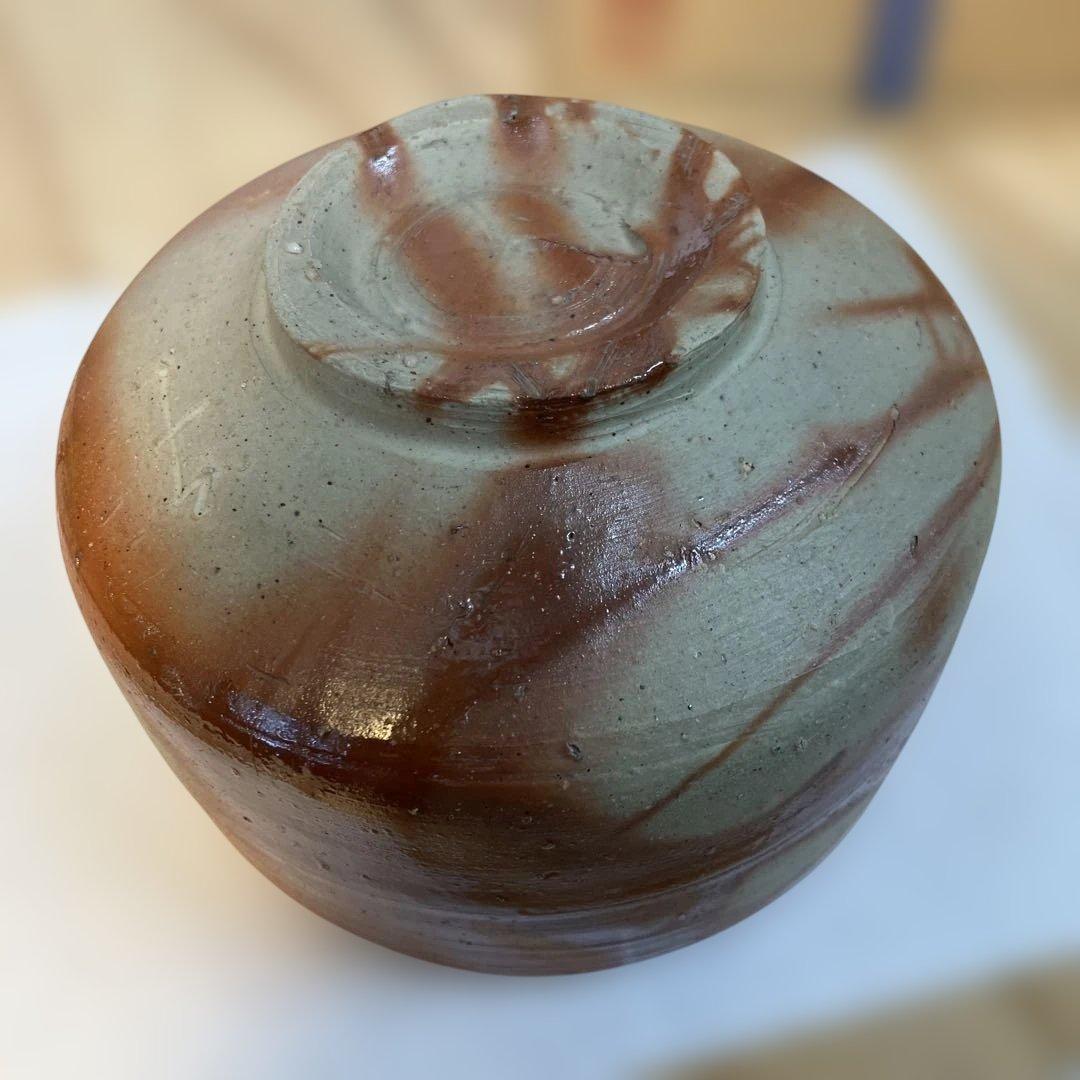 茶道具 茶碗 備前焼 山下 譲治作 共箱 栞付 N290CW