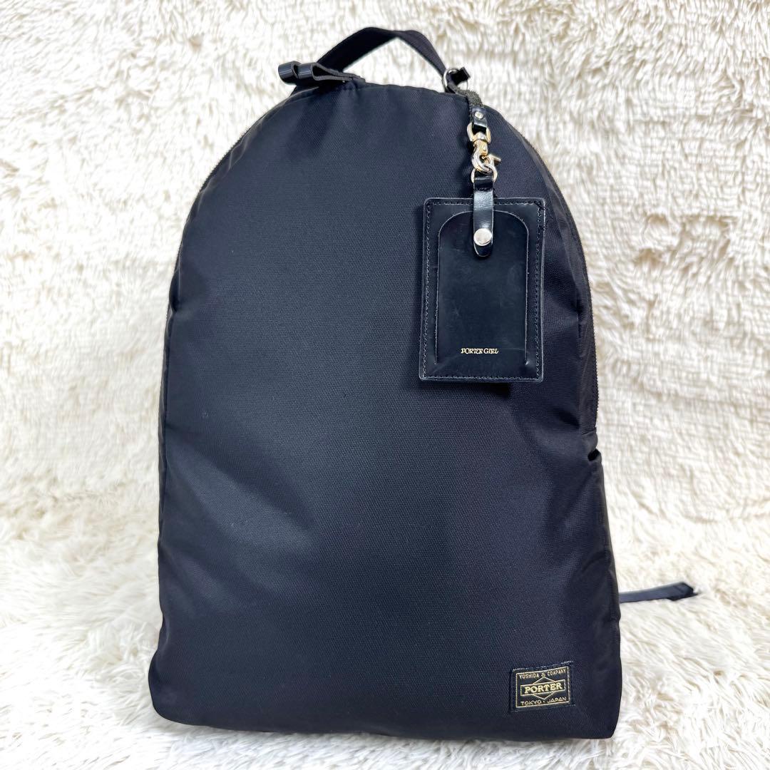 PORTER GIRL ポーターガール シア リュック ブラック 2層式 黒