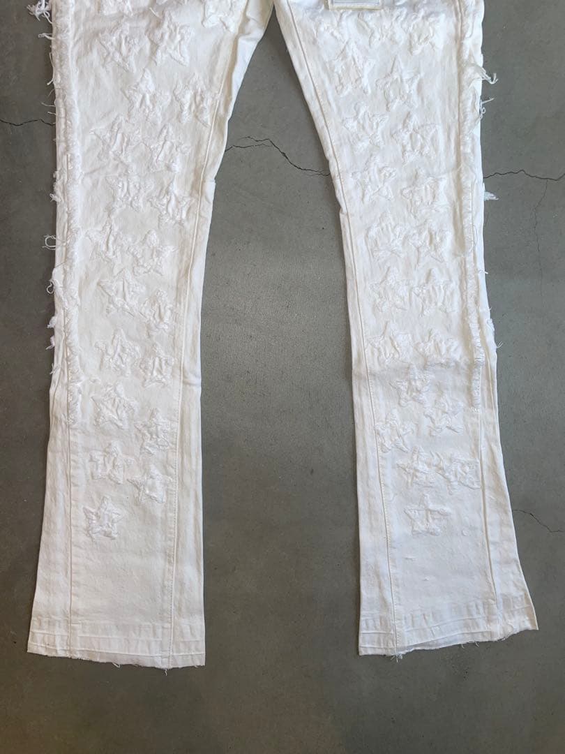 新品未使用】VALABASAS バラバサス ホワイトスターフレアデニム 29